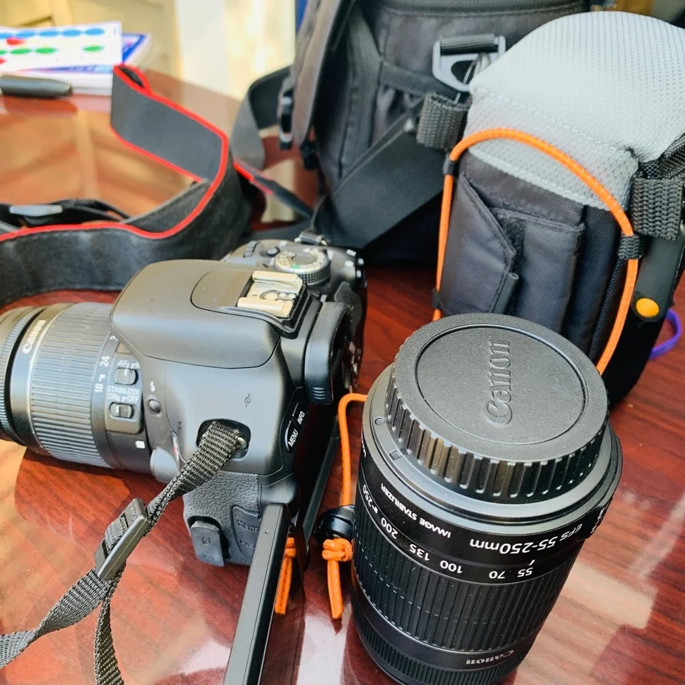 Complete Set Canon Camera with Extra Lens